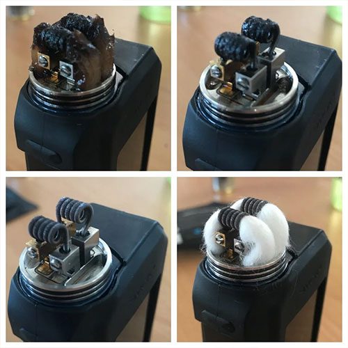 Burnt vape coil 1