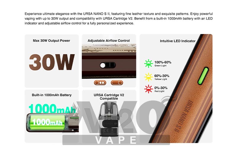 پاد سیستم اورسا نانو اس ۲ لاست ویپ Lost Vape Ursa Nano S2